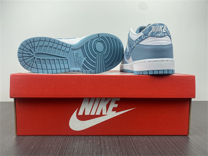 NK Dunk Low Essential Paisley Pack Worn Blue DH4401-101 detail 6
