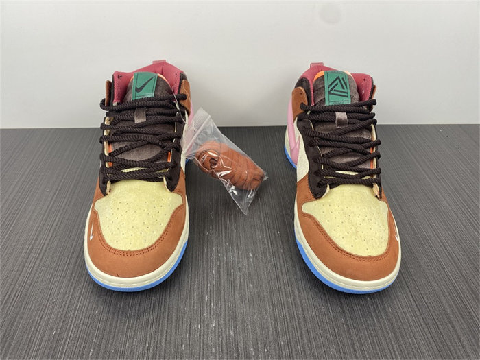 NK Dunk Mid Social Status Free Lunch Chocolate Milk DJ1173-700 detail 4
