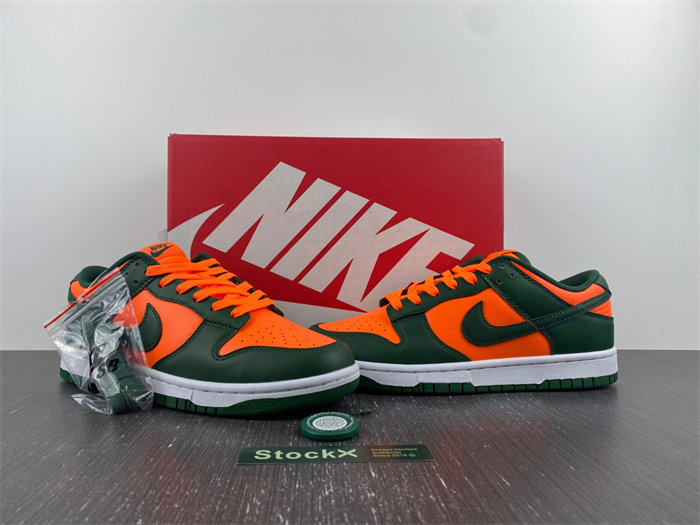 NK Dunk Low Retro Miami Hurricanes  DD1391-300