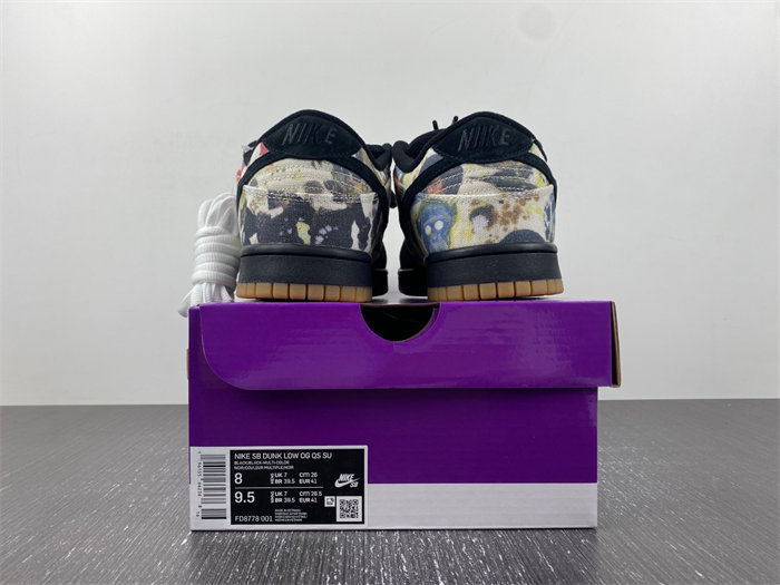 NK SB Dunk Low Supreme Rammellzee FD8778-001 detail 5