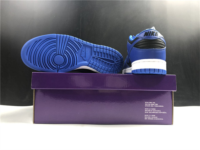 NK Dunk Low Retro Black Hyper Cobalt DD1391-001 detail 6