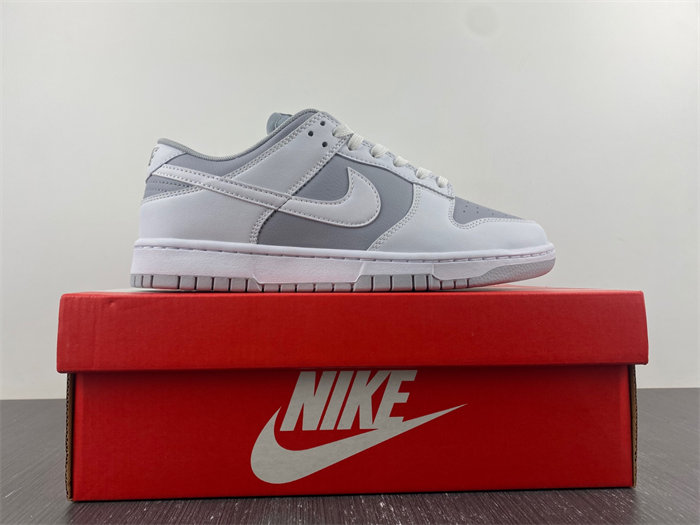 NK Dunk Low Retro White Grey DJ6188-003 detail 4
