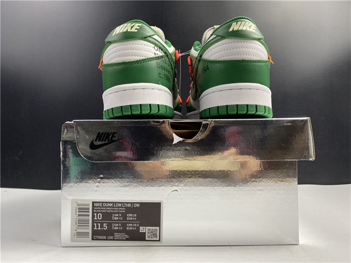 OW x NK Dunk Low CT0856-100 detail 5
