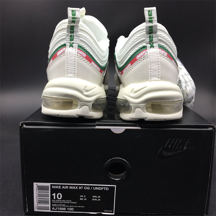 NK Air Max 97 Undefeated White AJ1986-100 detail 5