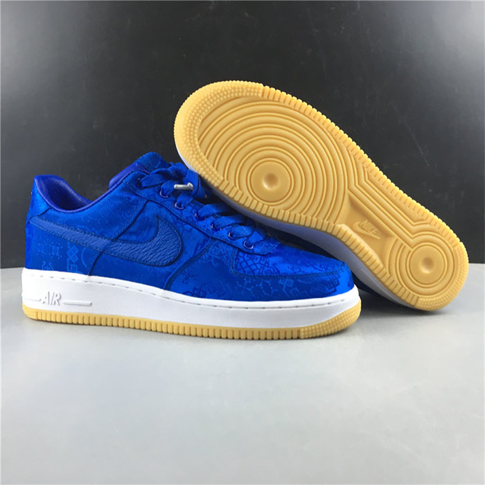 NK Air Force 1 Low CLOT Blue Silk CJ5290-400 detail 3
