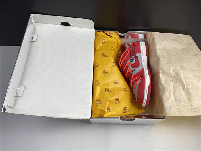 NK Dunk Low OW University Red CT0856-600 detail 7