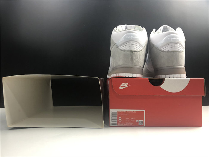 NK Dunk High Slam Jam White Pure Platinum DA1639-100 detail 5