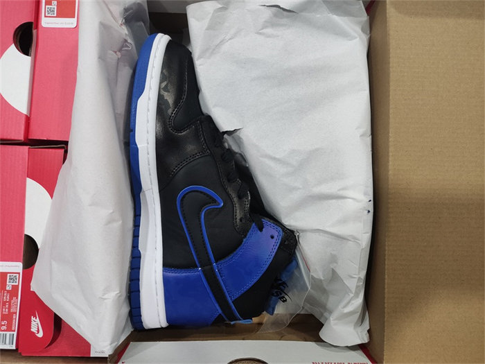 NK Dunk High SE Camo Black Royal DD3359-001 detail 7