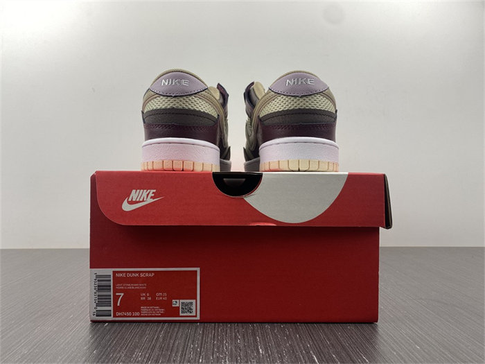 NK Dunk Low Scrap Latte DH7450-100 detail 5