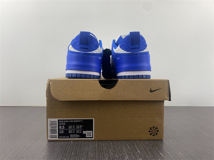 NK Dunk Low Disrupt 2 White University Blue DH4402-102 detail 5