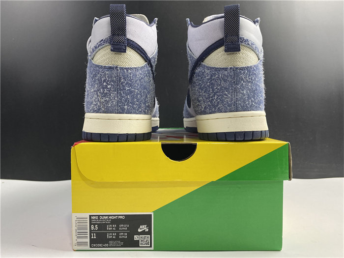 NK Dunk High AB Notre Midnight Navy CW3092 -400 detail 5