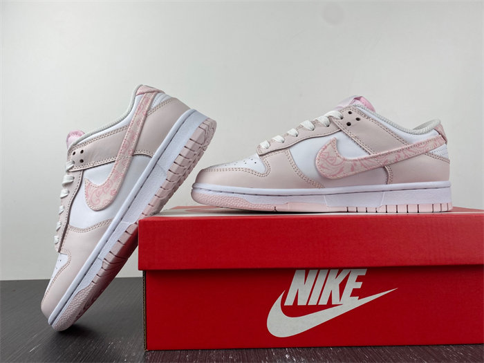 NK Dunk Low Essential Paisley Pack Pink FD1449-100 detail 2