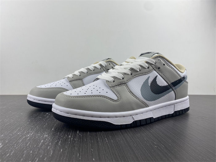 NK DUNK LOW “STENCIL SWOOSH” FD0661-100 detail 7