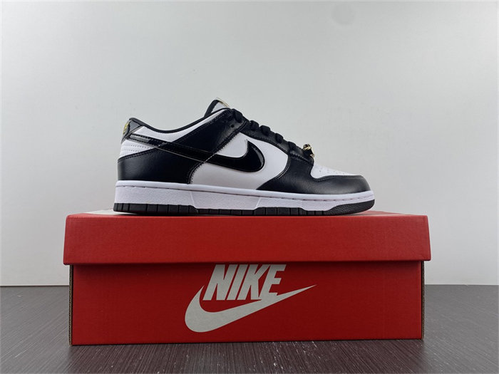 NK Dunk Low World Champs Black White DR9511-100 detail 7