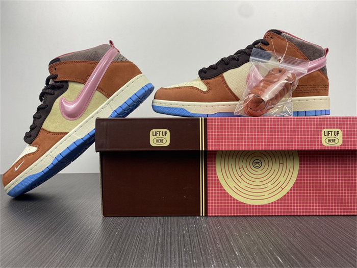 NK Dunk Mid Social Status Free Lunch Chocolate Milk DJ1173-700 detail 2
