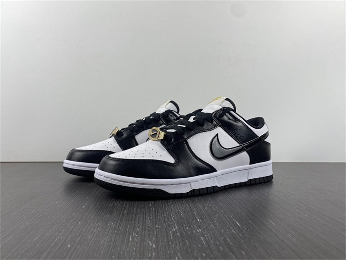 NK Dunk Low World Champs Black White DR9511-100