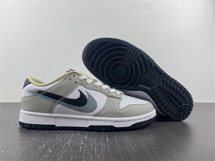 NK DUNK LOW “STENCIL SWOOSH” FD0661-100 detail 6