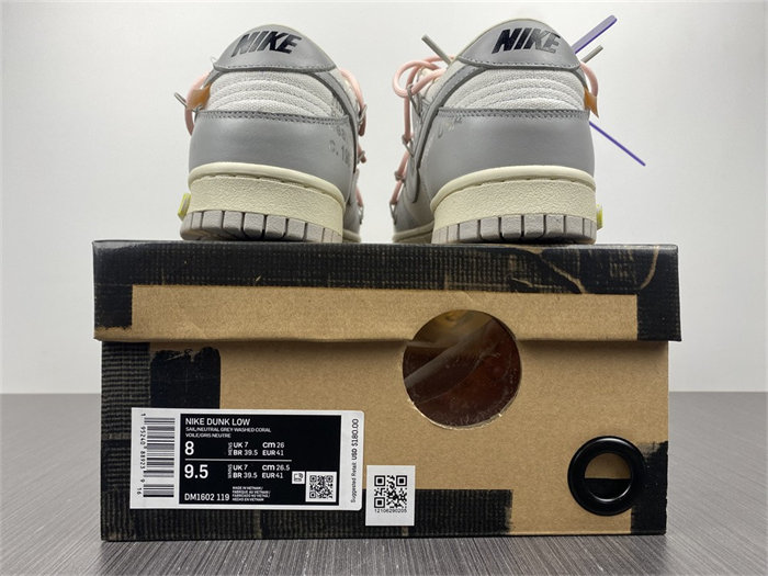 NK Dunk Low OW Lot 24 DM1602-119 detail 5