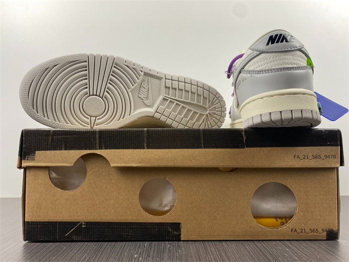 NK Dunk Low OW Lot 48 DM1602-107 detail 6