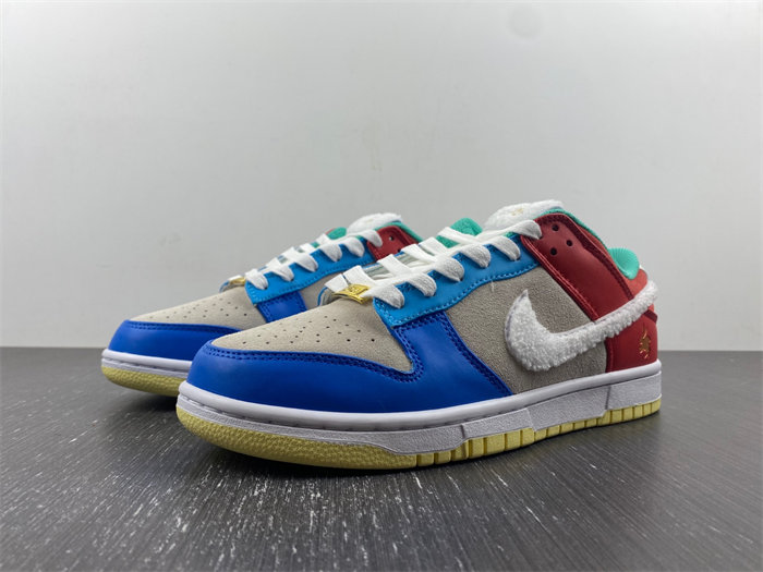 NK Dunk Low Retro PRM Year of the Rabbit Blue Orange Cream FD4203-111 detail 7