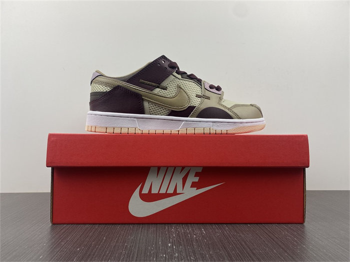 NK Dunk Low Scrap Latte DH7450-100 detail 7
