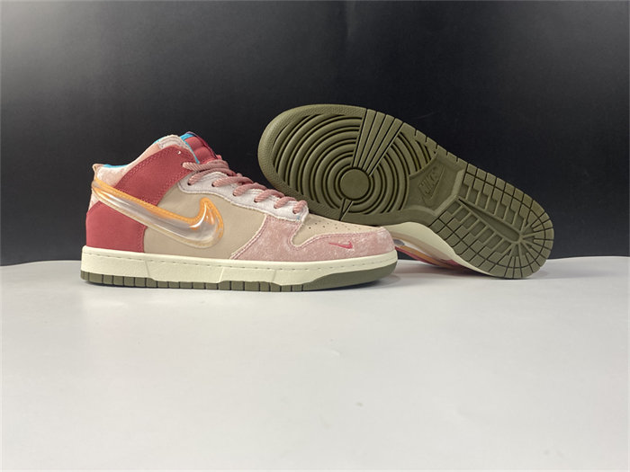 NK Dunk Mid Social Status Free Lunch Strawberry Milk DJ1173-600 detail 3