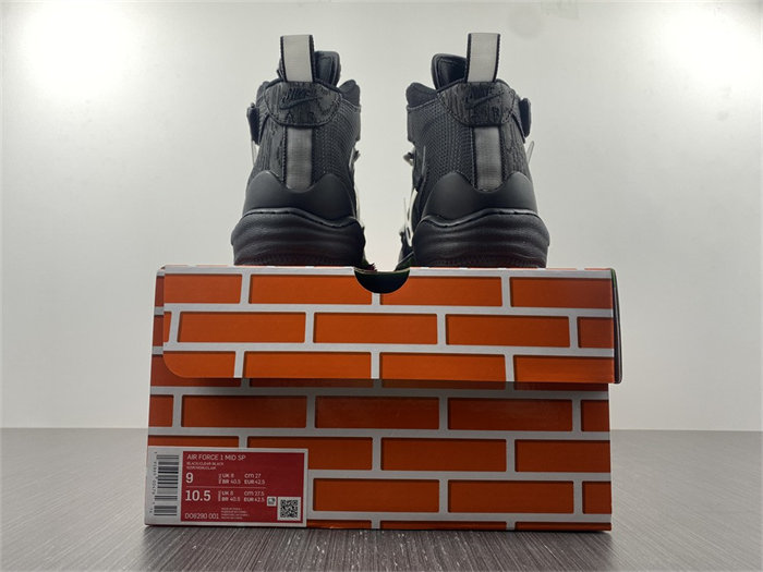 NK Air Force 1 Mid OW Black DO6290-001 detail 5
