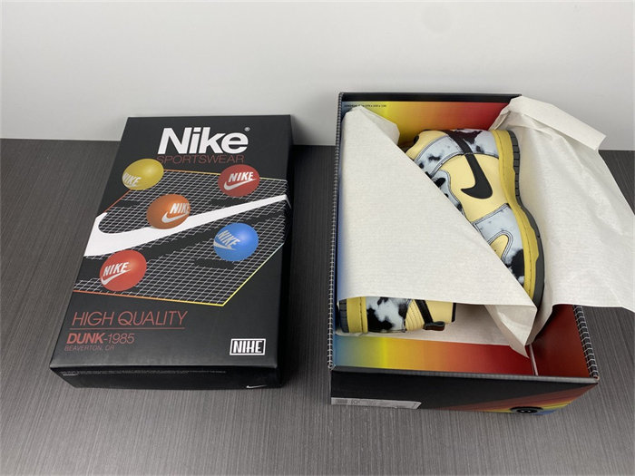 NK Dunk High 1985 Black Acid Wash DD9404-700 detail 7