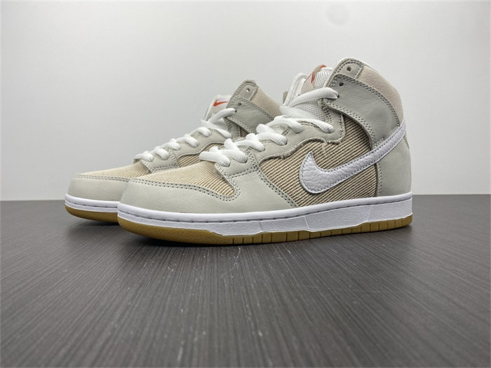 NK SB Dunk High Pro ISO Orange Label Unbleached Natural DA9626-100