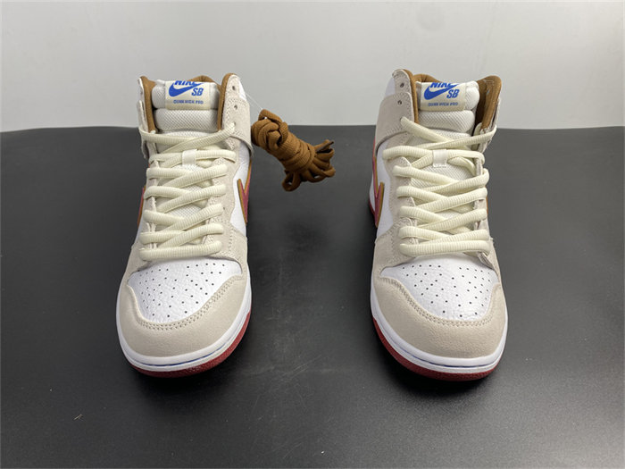 NK SB Dunk High Sail Bright Crimson CV9499-100 detail 4