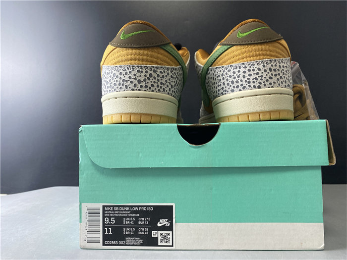 NK SB Dunk Low Safari CD2563-002 detail 5