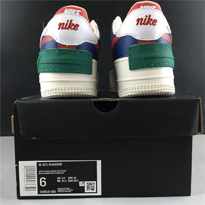 NK Air Force 1 Low Shadow Mystic Navy CI0919-400 detail 5