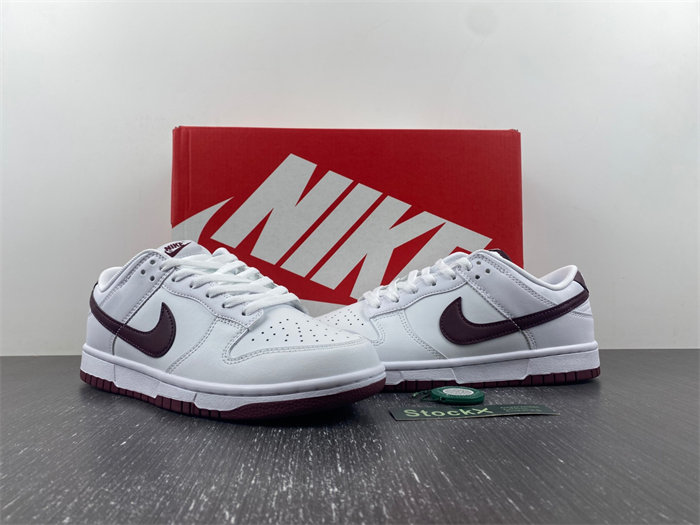 NK Dunk Low Retro White Night Maroon dv0831-102