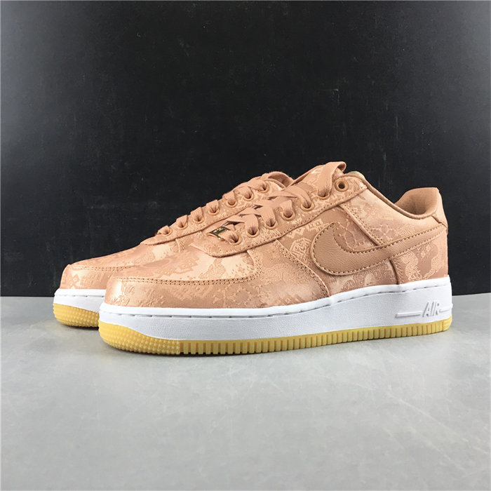 NK Air Force 1 Low CLOT Rose Gold Silk  CJ5290-600