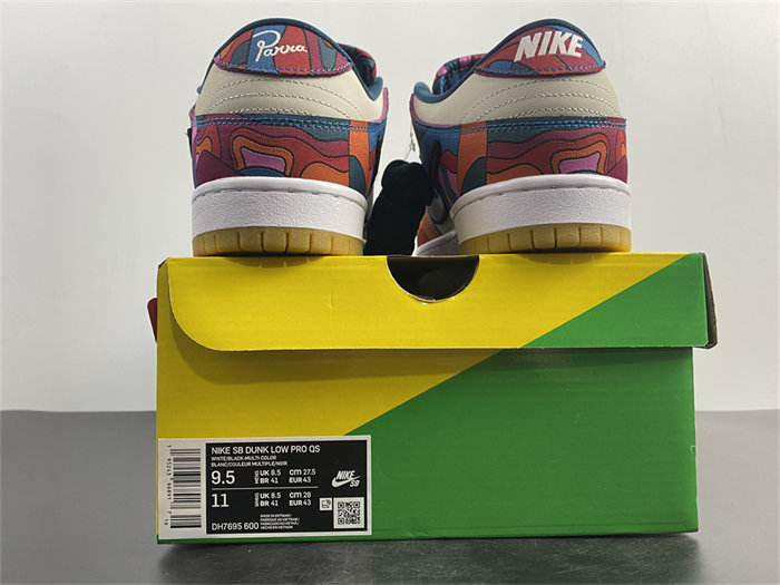 NK SB Dunk Low Pro Parra Abstract Art DH7695-600 detail 5