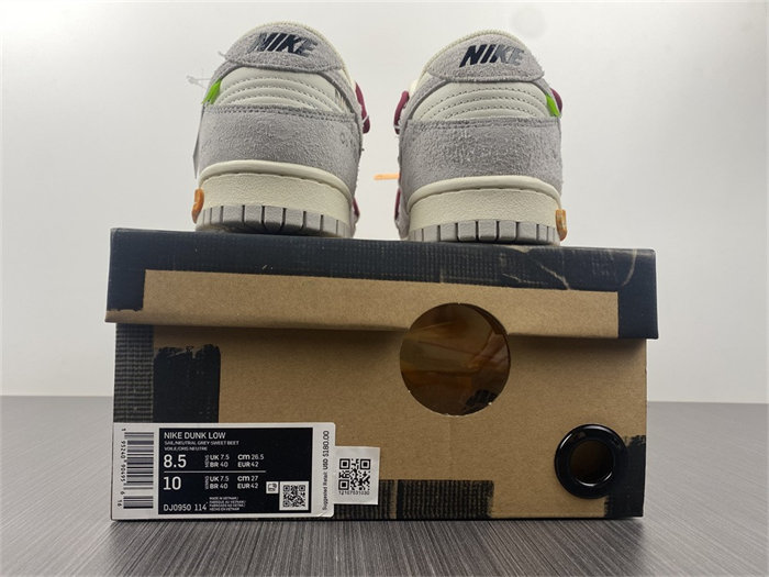 NK Dunk Low OW Lot 35 DJ0950-114 detail 5