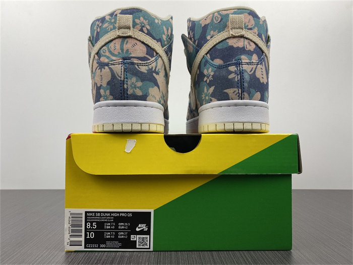 NK SB Dunk High Hawaii CZ2232-300 detail 5