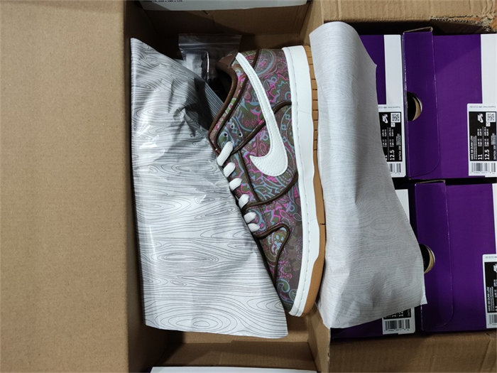 NK SB Dunk Low Pro Paisley Brown DH7534-200 detail 7