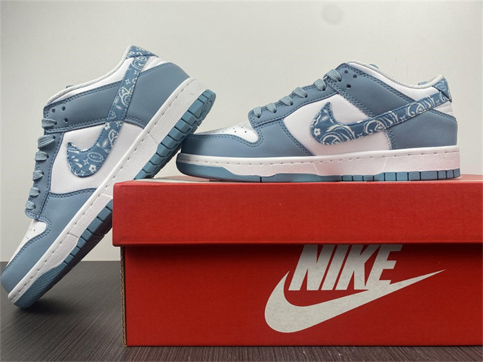 NK Dunk Low Essential Paisley Pack Worn Blue DH4401-101 detail 2