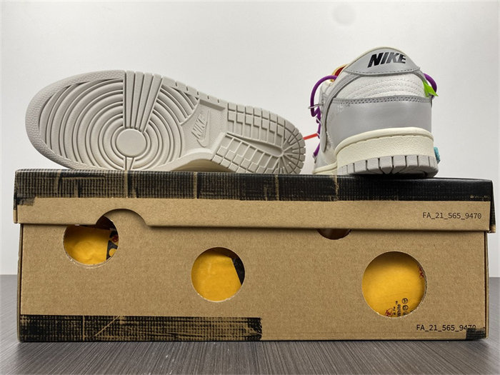 NK Dunk Low OW Lot 45 DM1602-101 detail 6