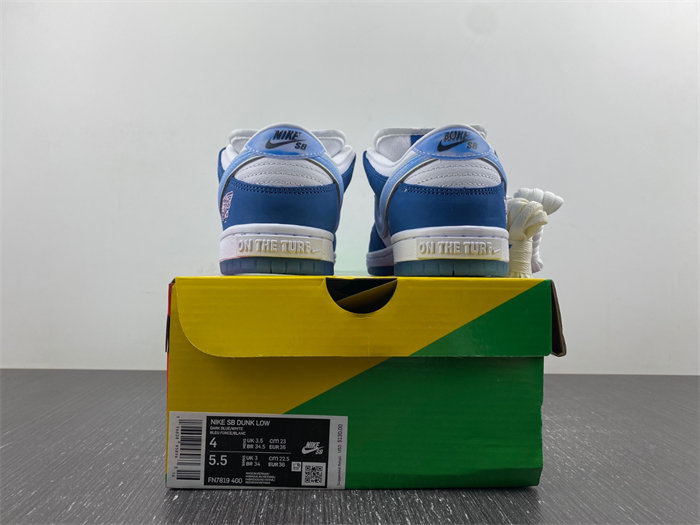 NK SB Dunk Low Born x Raised One Block At A Time FN7819-400 detail 4