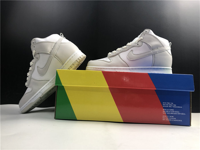 NK Dunk High Retro White Vast Grey DD1399-100 detail 2