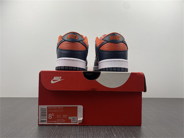 NK Dunk Low SP Champ Colors University Orange Marine CU1727-800 detail 5