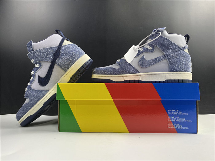 NK Dunk High AB Notre Midnight Navy CW3092 -400 detail 2
