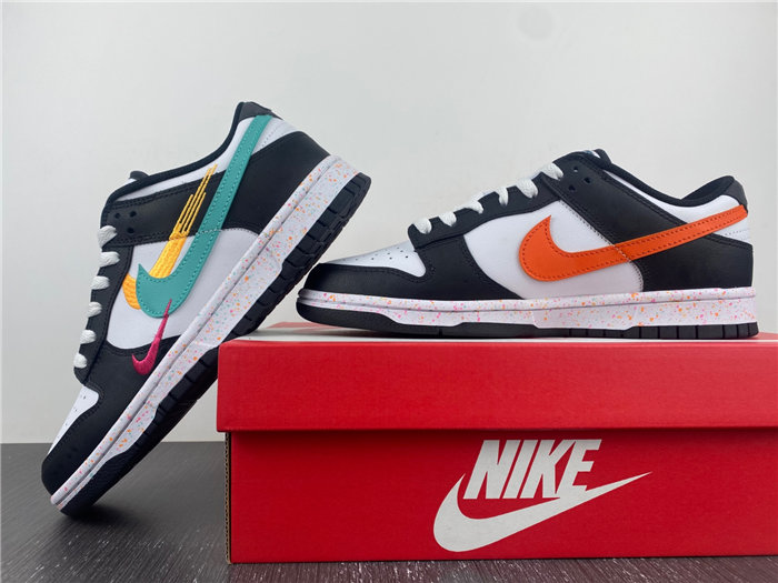 NK Dunk Low Multiple Swooshes White Washed Teal FD4623-131 detail 2
