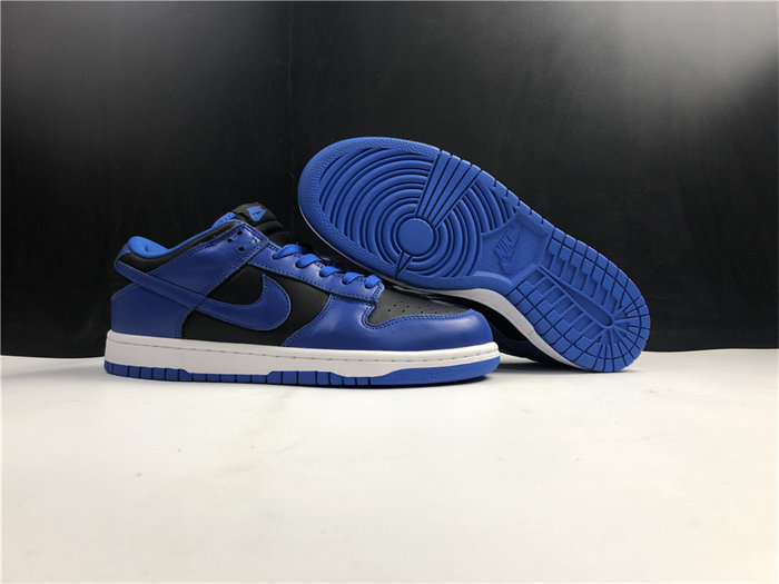 NK Dunk Low Retro Black Hyper Cobalt DD1391-001 detail 3