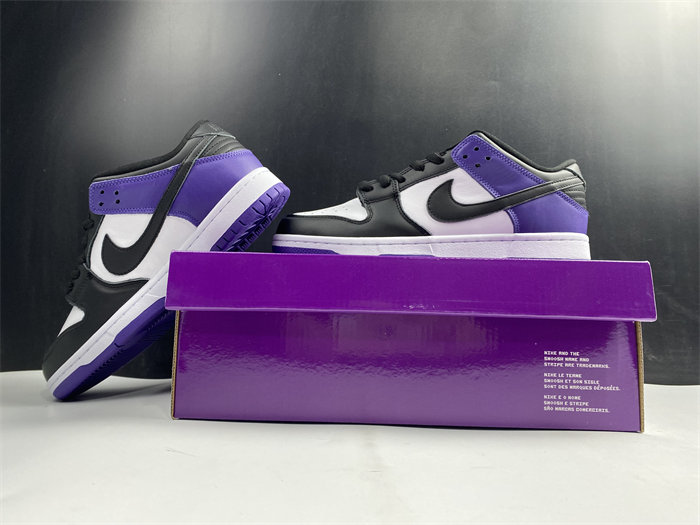 NK SB Dunk Low Court Purple BQ6817-500 detail 2