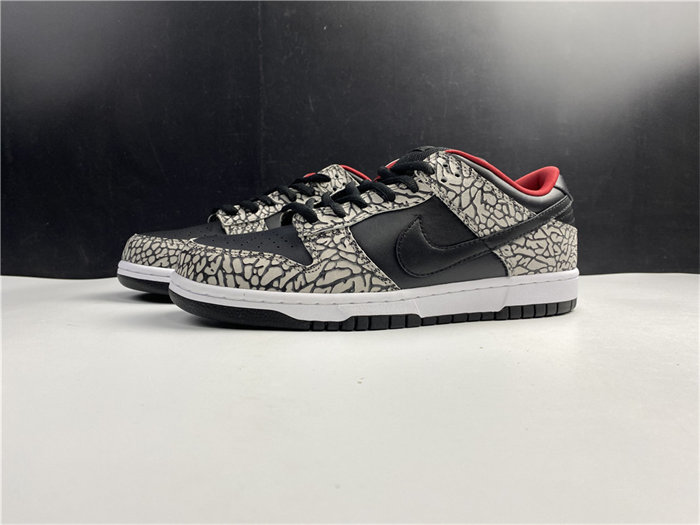 NK Dunk SB Low Supreme Black Cement 304292-131