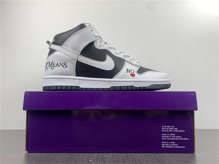 NK SB Dunk High Supreme By Any Means Black DN3741-002 detail 7
