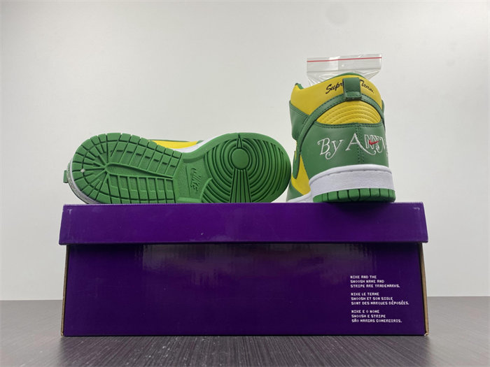 NK SB Dunk High Supreme By Any Means Brazil DN3741-700 detail 6